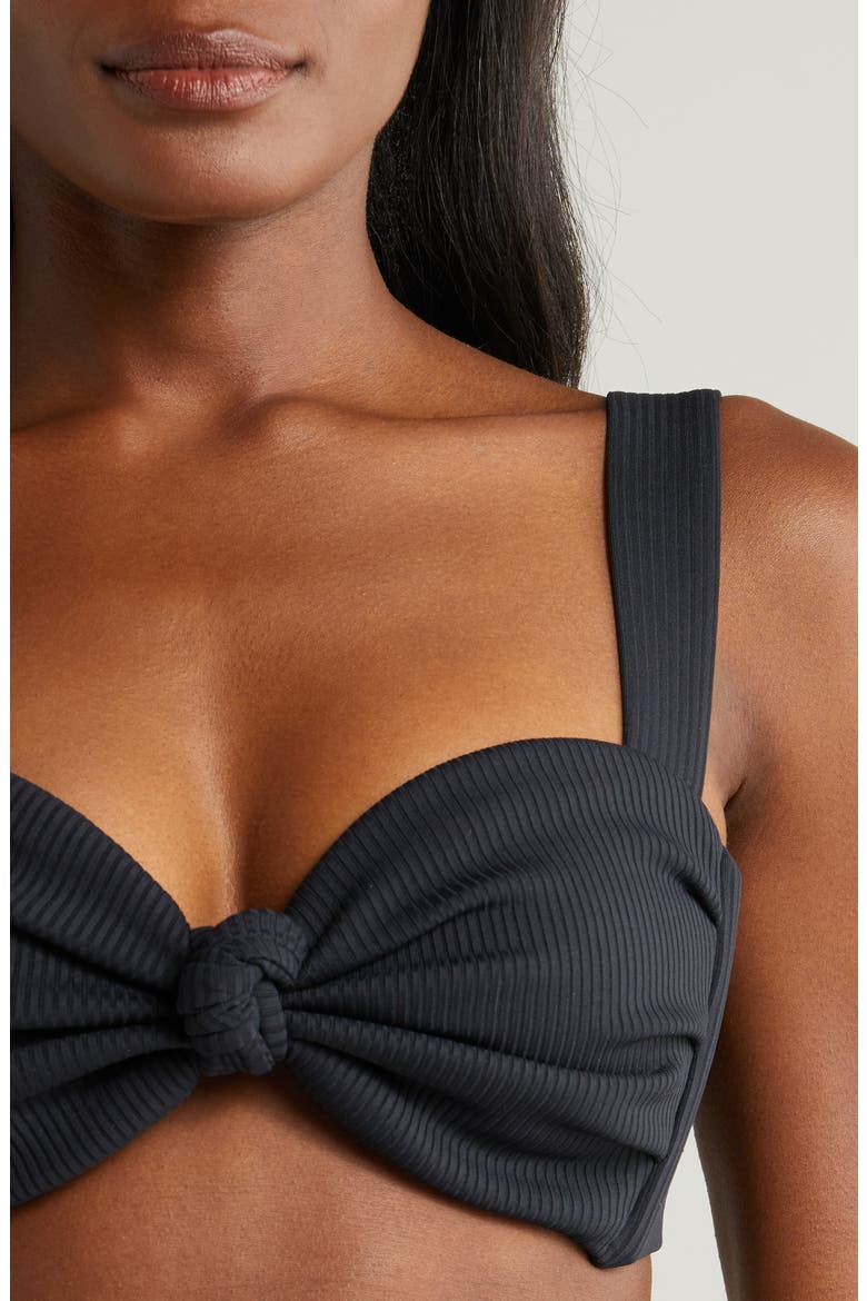 Hayden Rib Bikini Top, Alternate, color, BLACK RIB