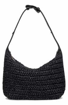 Walter Baker Beck Convertible Raffia Shoulder Bag