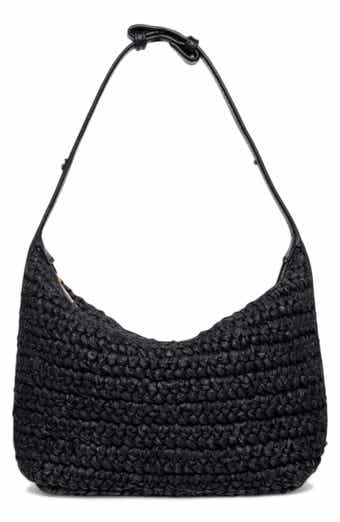 Walter Baker Beck Convertible Raffia Shoulder Bag