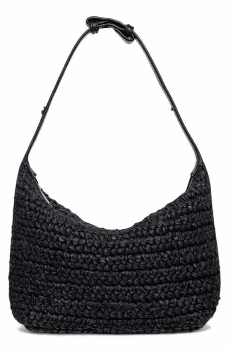 Walter Baker Beck Convertible Raffia Shoulder Bag
