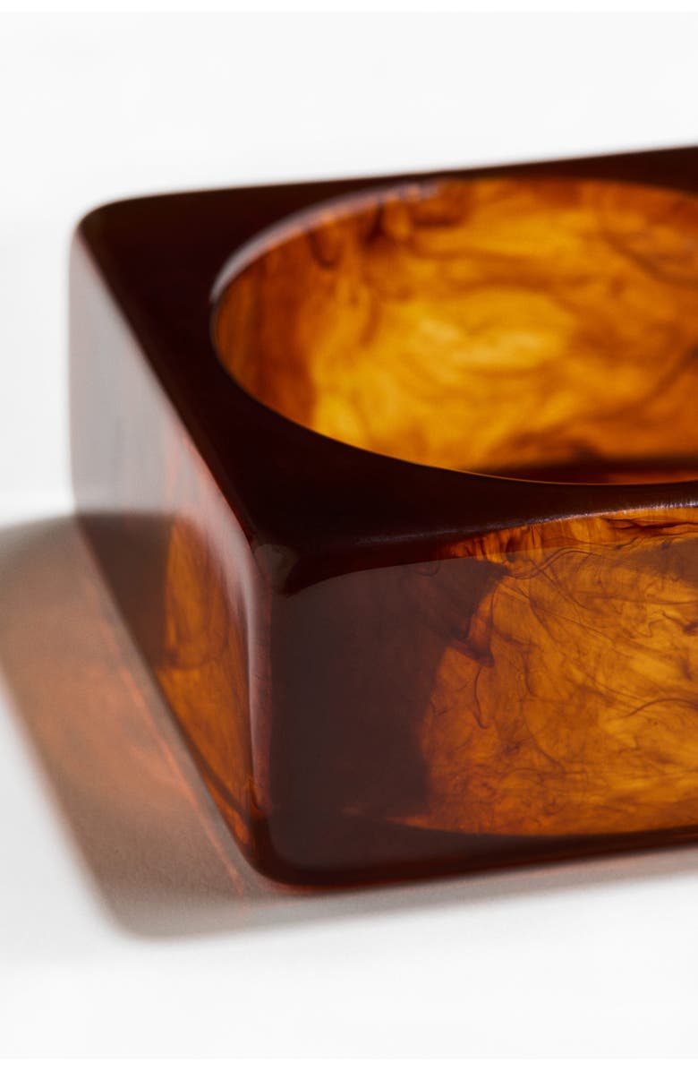 H&M Chunky bangle bracelet, Alternate, color, Burnt Orange/Marbled