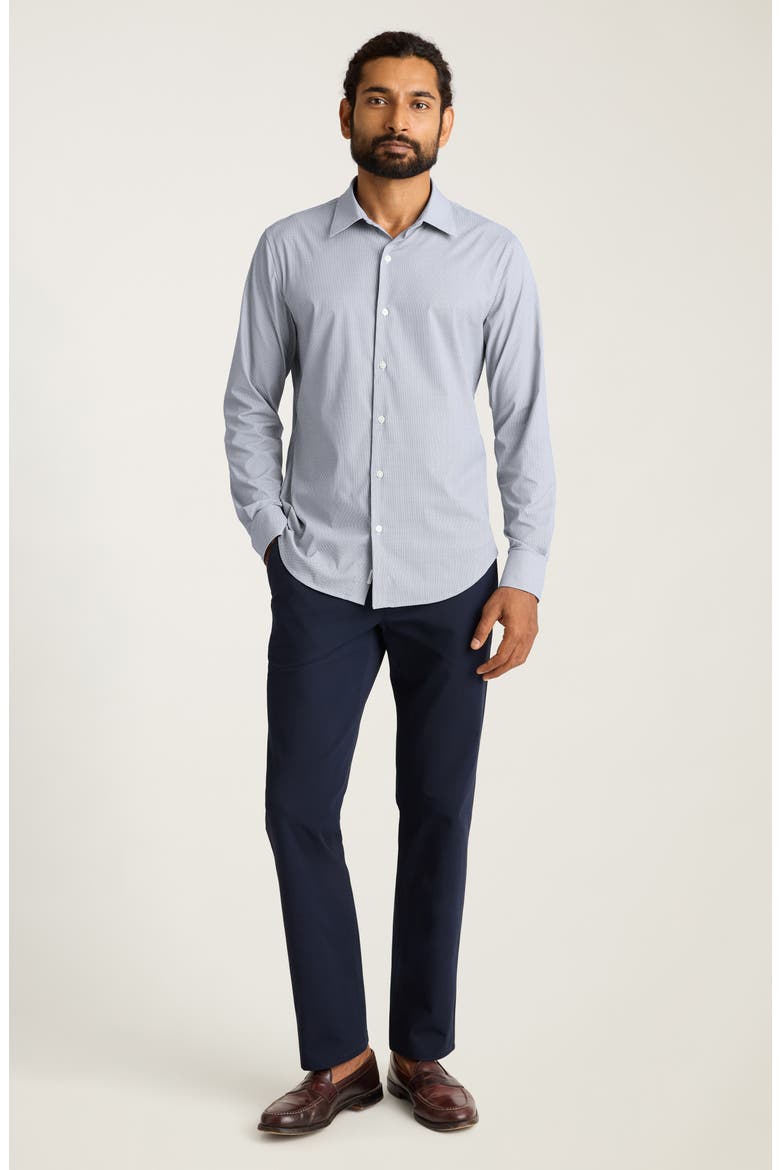 Tech Slim Fit Geo Print Performance Button-Up Shirt, Alternate, color, RHOADS WAVE GEO C36
