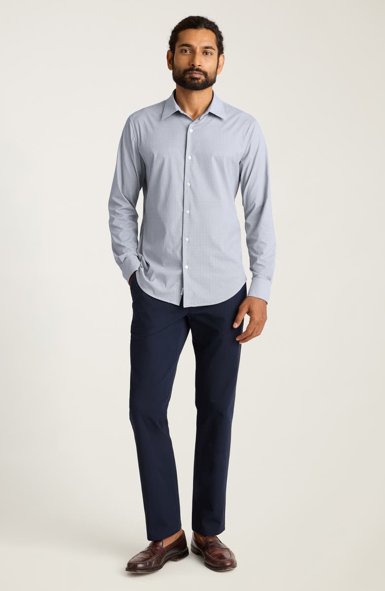 Bonobos Tech Slim Fit Geo Print Performance Button-Up Shirt, Alternate, color, Rhoads Wave Geo C36