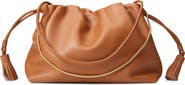 Veronica Beard Stash Leather Drawstring Clutch