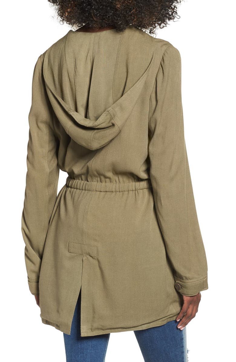 Jolt Drape Front Hooded Anorak, Alternate, color, 