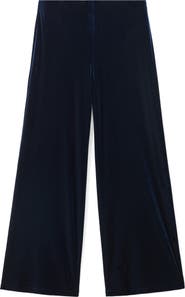 MANGO Wide Leg Velvet Pants