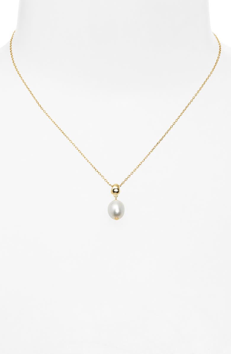 ARGENTO VIVO Imitation Pearl Pendant Necklace, Alternate, color, Gold