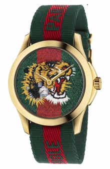 Gucci G-Timeless Nylon Strap Watch, 38mm