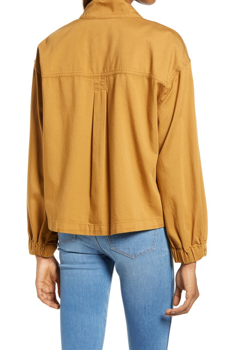 Bayview Balloon Sleeve Jacket, Alternate, color, TOFFEE