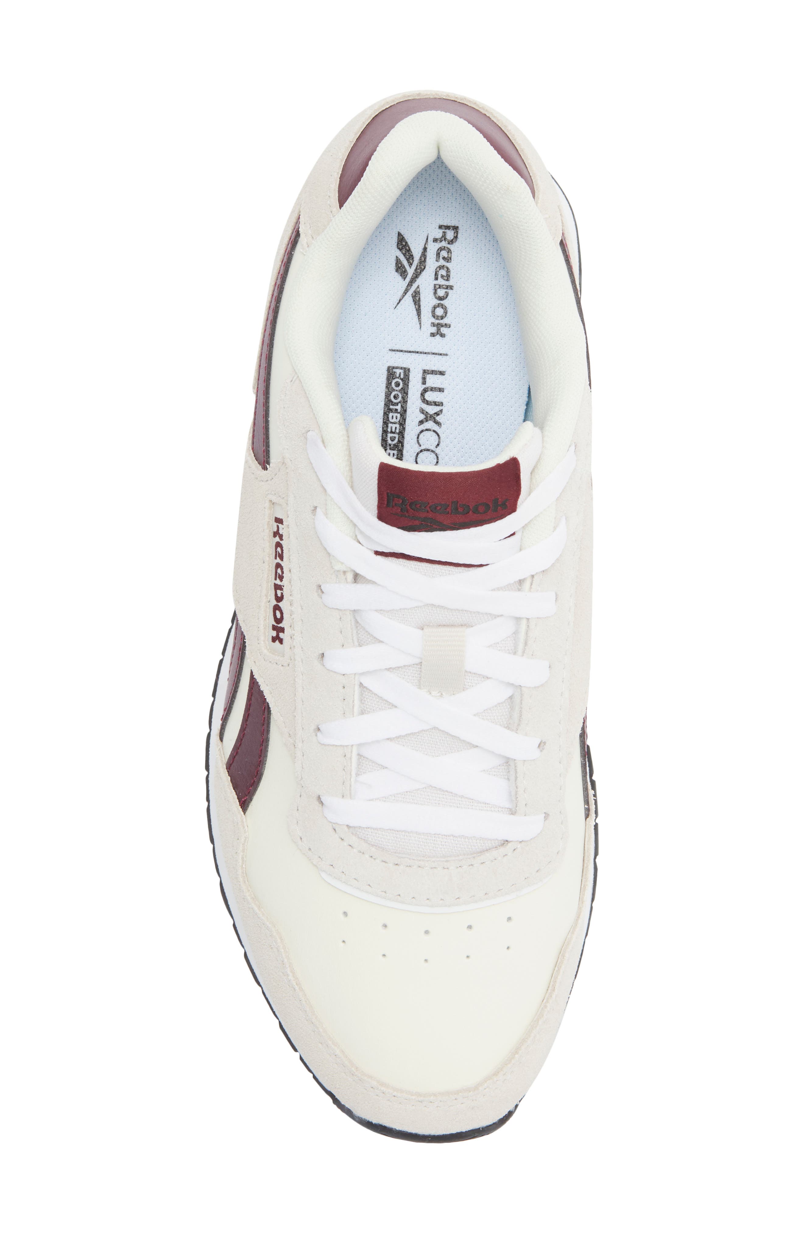 Reebok Glide Sneaker, Alternate, color, Chalk/ Grey/ Cherry