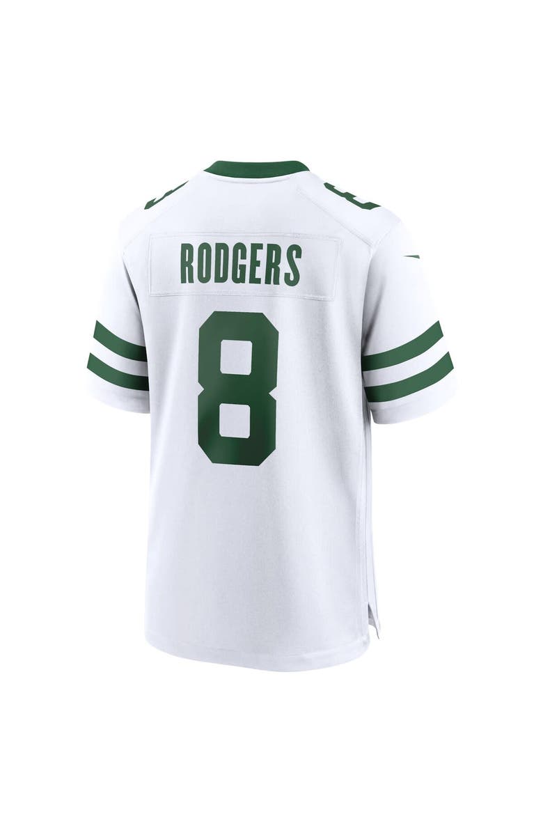 Nike Men's Nike Aaron Rodgers Legacy White New York Jets Game Jersey, Alternate, color, 