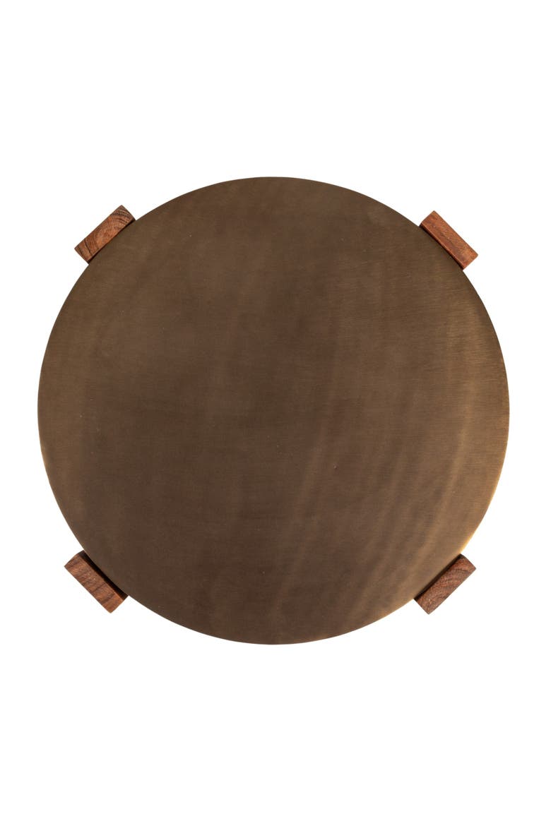 Side Table with Top, Alternate, color, Brown