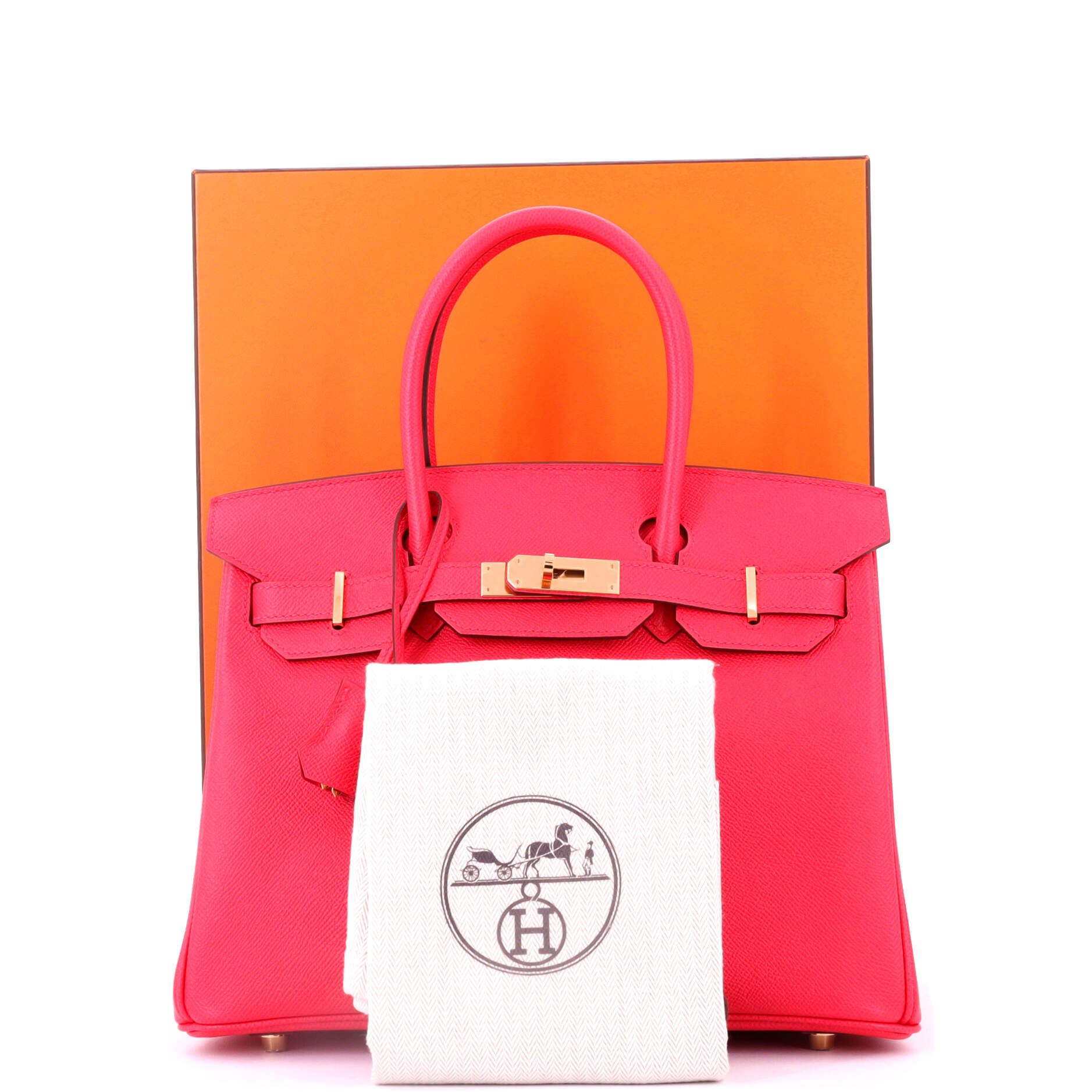 Pre-Owned Hermes Birkin Handbag Pink Epsom with Gold Hardware 30, Alternate, color, 