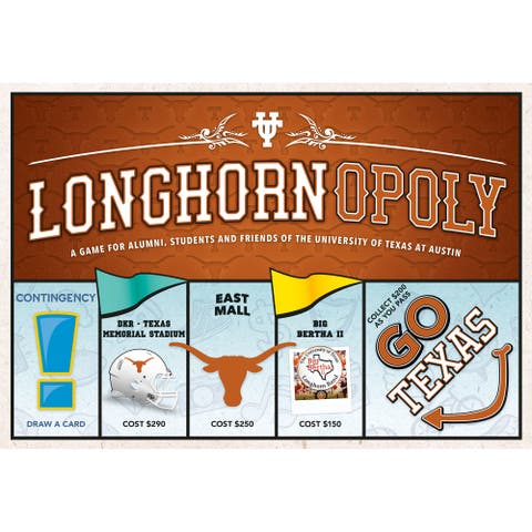 Longhorn Opoly Texas Themed Family Board Game Ages 8+