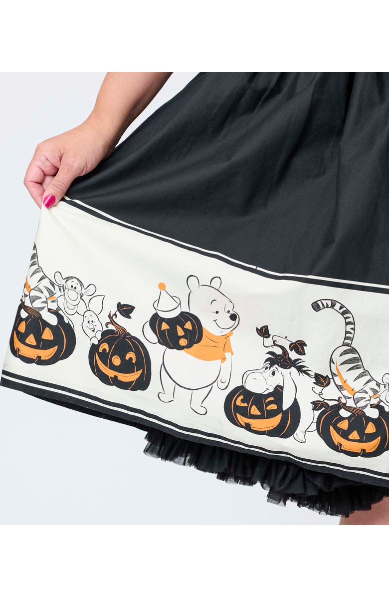 Unique Vintage Plus Size 1950s Sleeveless Swing Dress, Alternate, color, Black