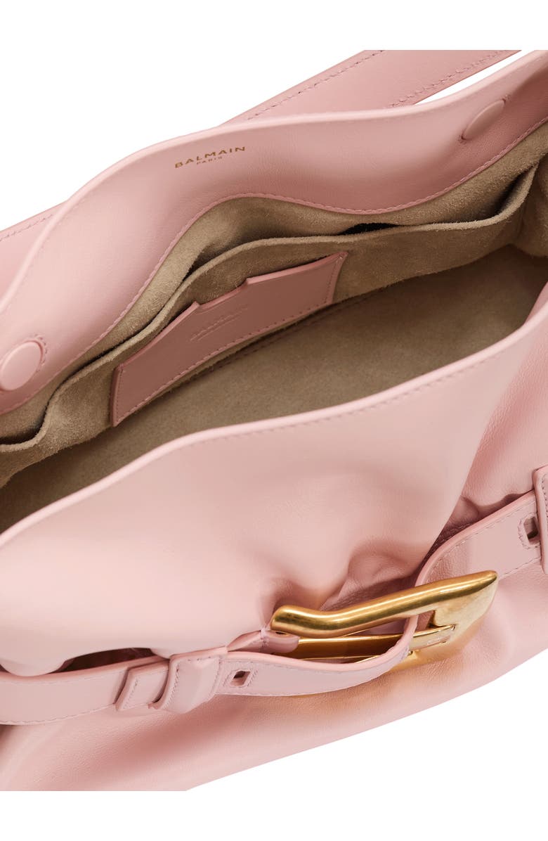 Balmain Medium Anthem bag in smooth leather, Alternate, color, Pink