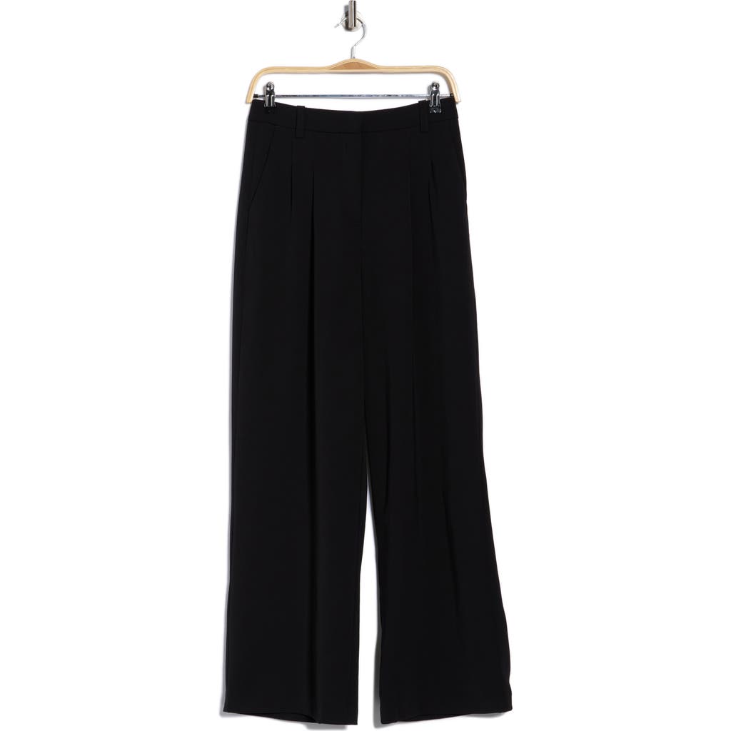 French Connection Harry Pleated Pants In Black