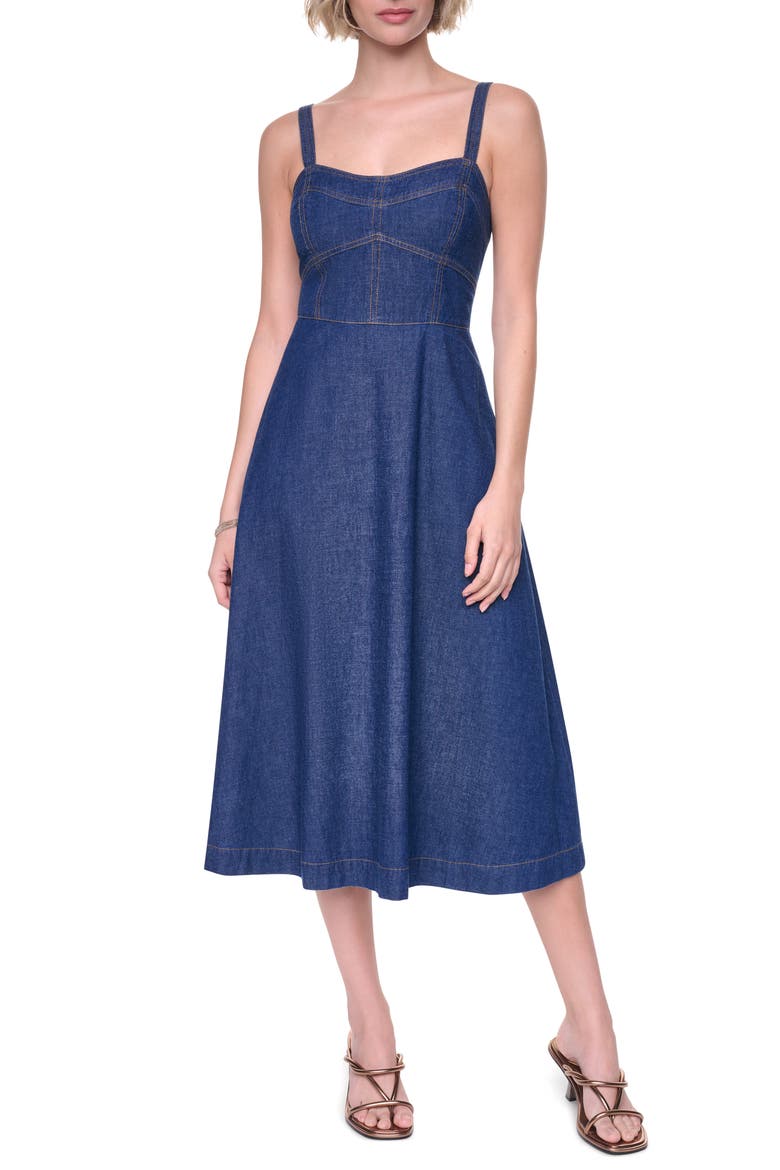 contrast denim dress Women's Tall Light Blue Contrast Stitch Denim Shirt Dress