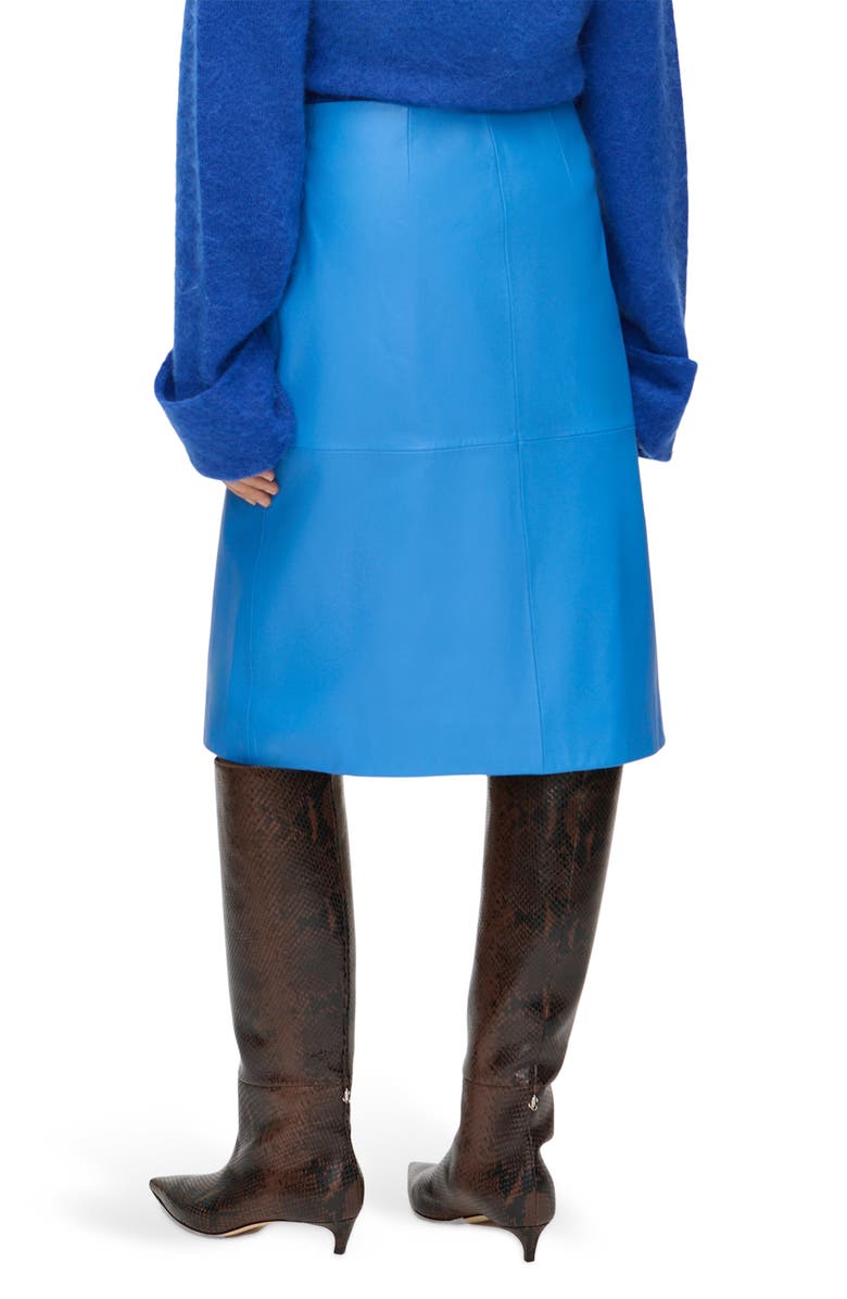 ALIGNE Olwen Leather Skirt, Alternate, color, Blue