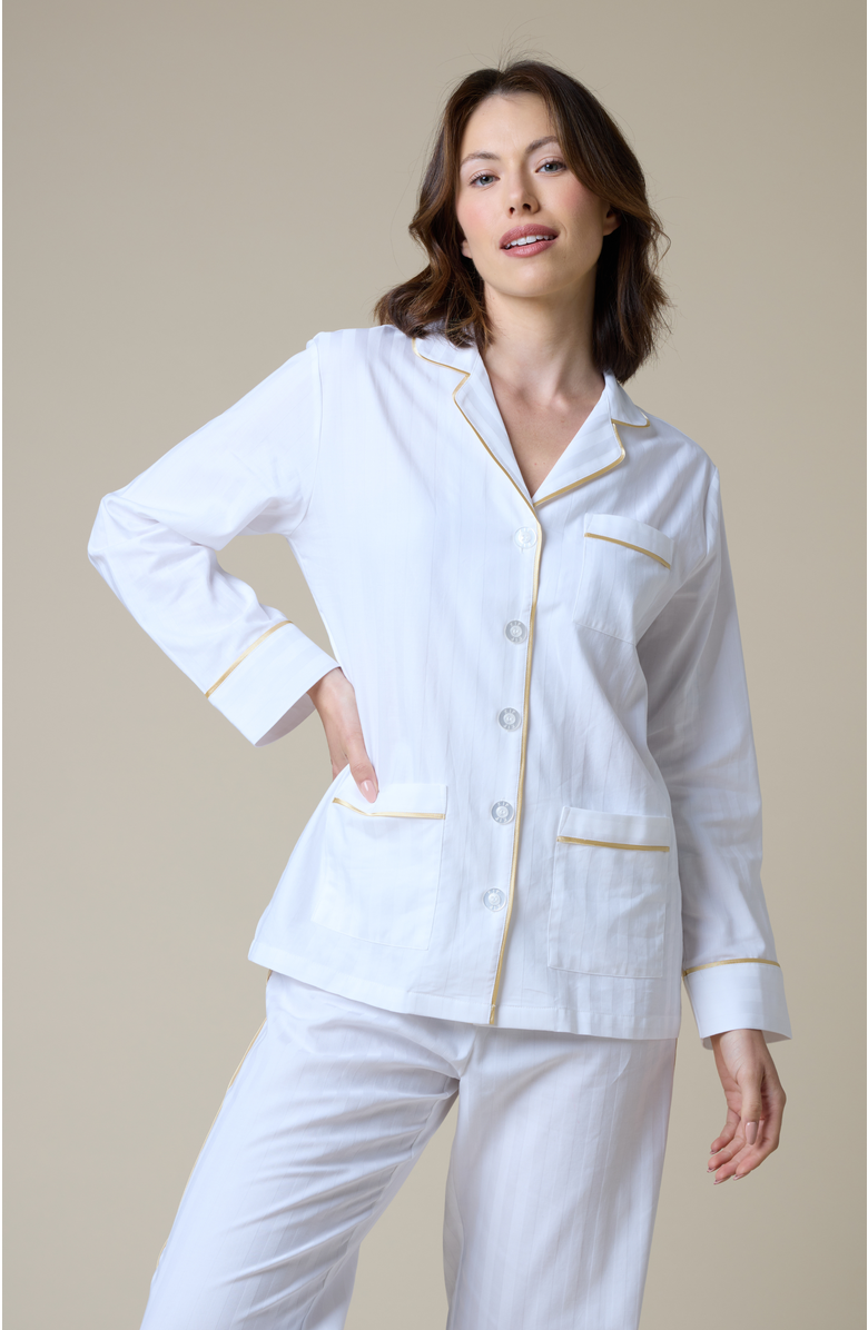 KIP Premium Cotton Pajama and Bow Scrunchie Gift Set, Alternate, color, 