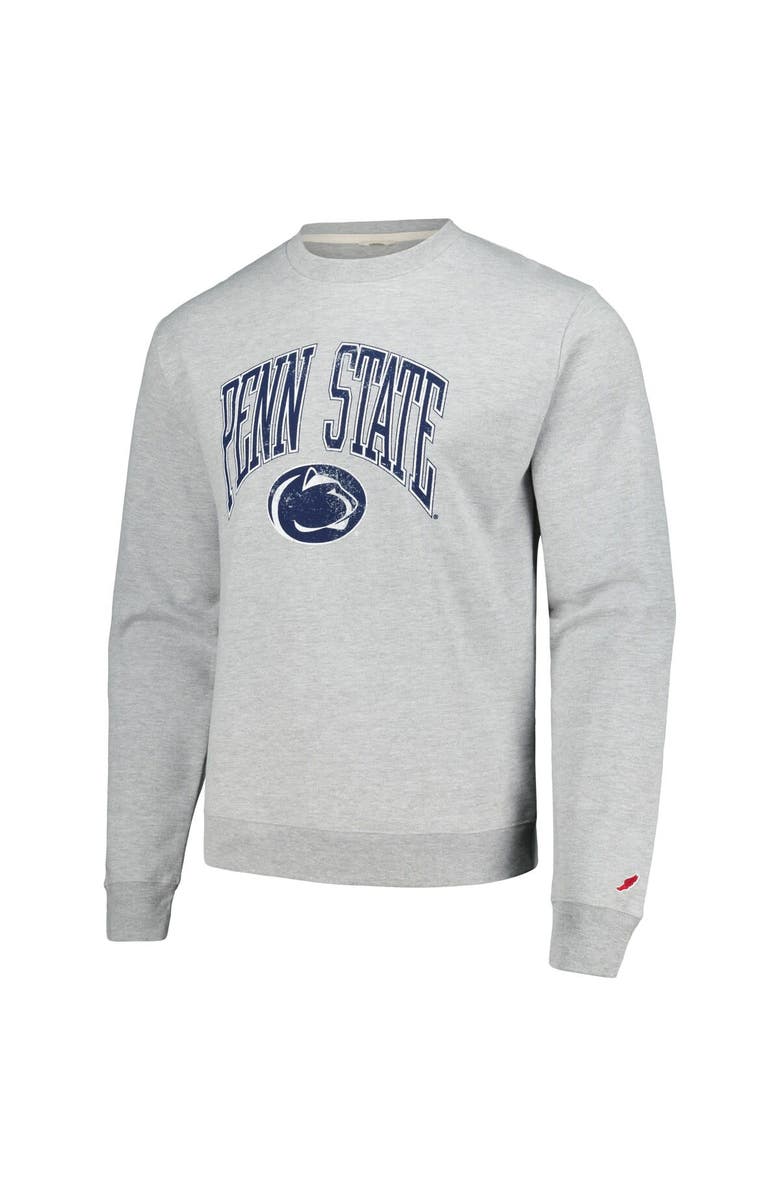LEAGUE COLLEGIATE WEAR Men's League Collegiate Wear Heather Gray Penn State Nittany Lions Tall Arch Essential Pullover Sweatshirt, Alternate, color, 