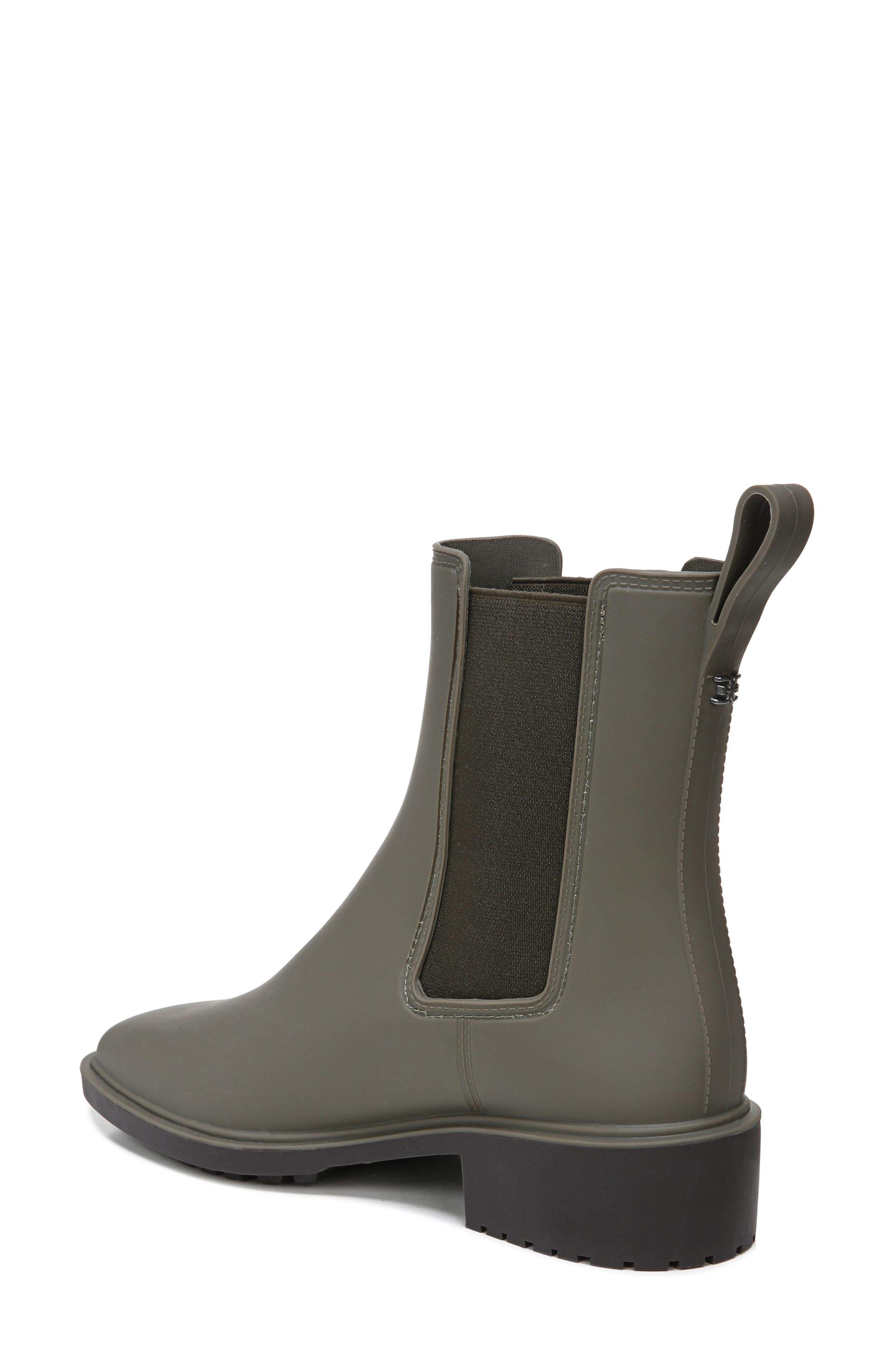 Sue Chelsea Rain Boot, Alternate, color, ALPINE GREEN/ CAVIAR BROWN
