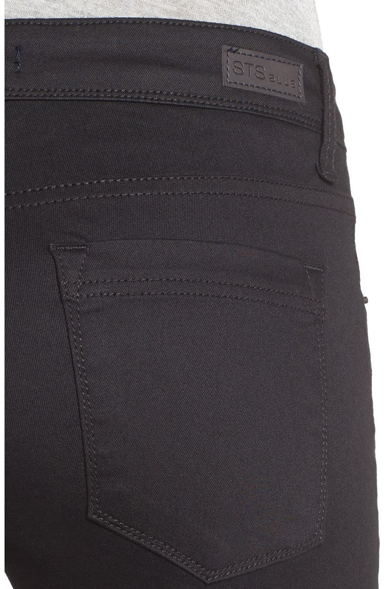 Cargo Pocket Skinny Pants, Alternate, color, BLACK