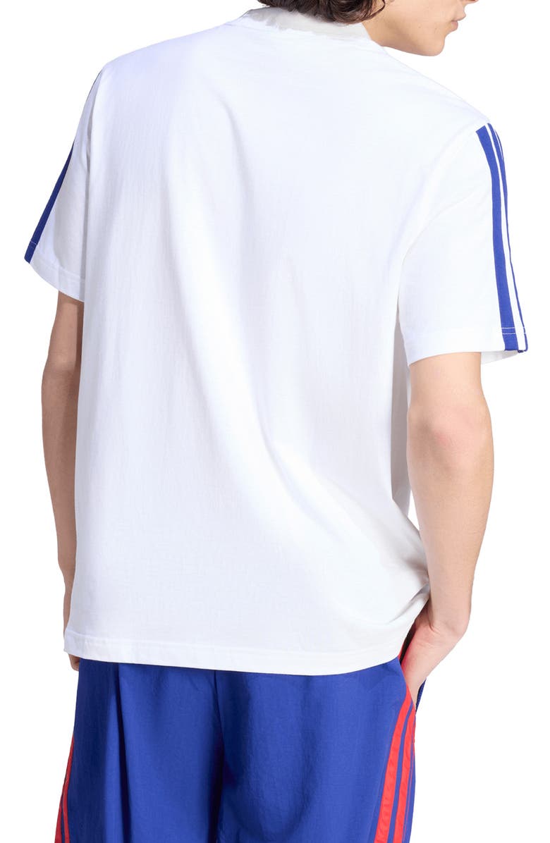 adidas 3-Stripes Tee, Alternate, color, White/ Ink/ Ink/ Ink