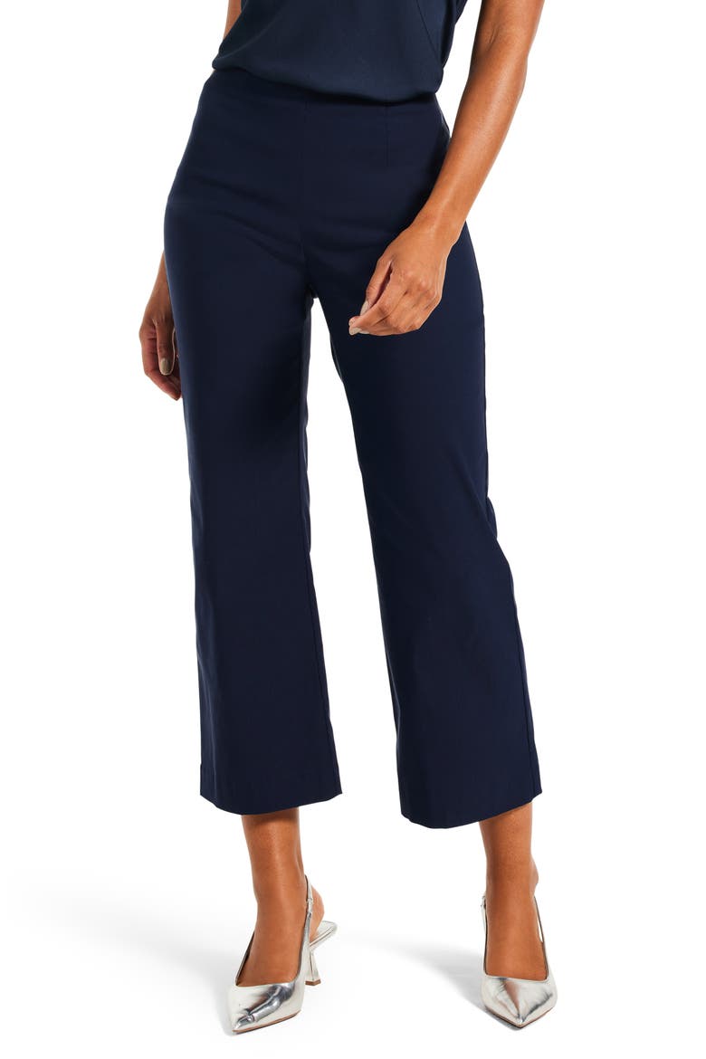 Wonderstretch Wide Leg Pull-On Pants, Main, color, DARK INDIGO