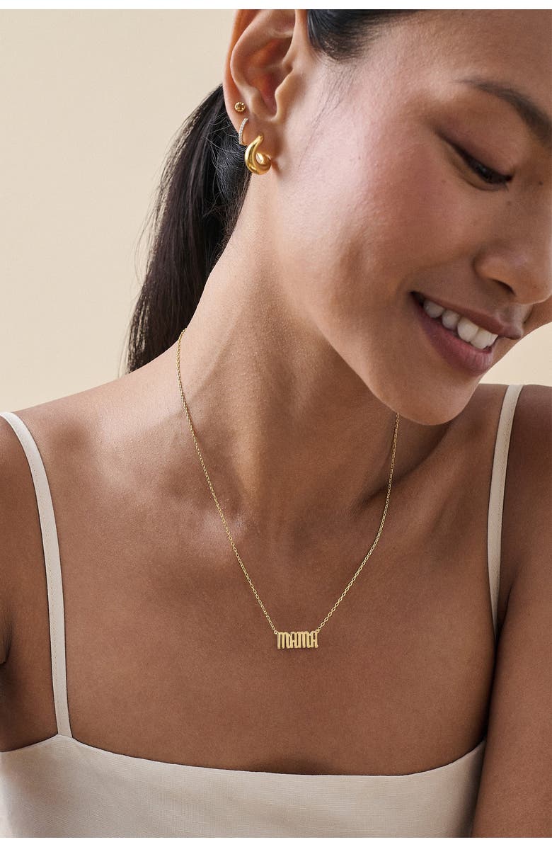 Edge of Ember Mama Necklace, Alternate, color, Metallic Gold