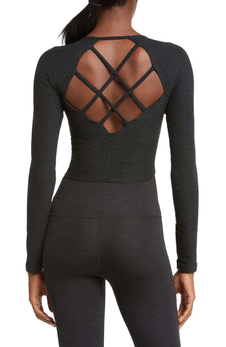 Beyond Yoga Space Dye Strappy Back Top, Alternate, color,