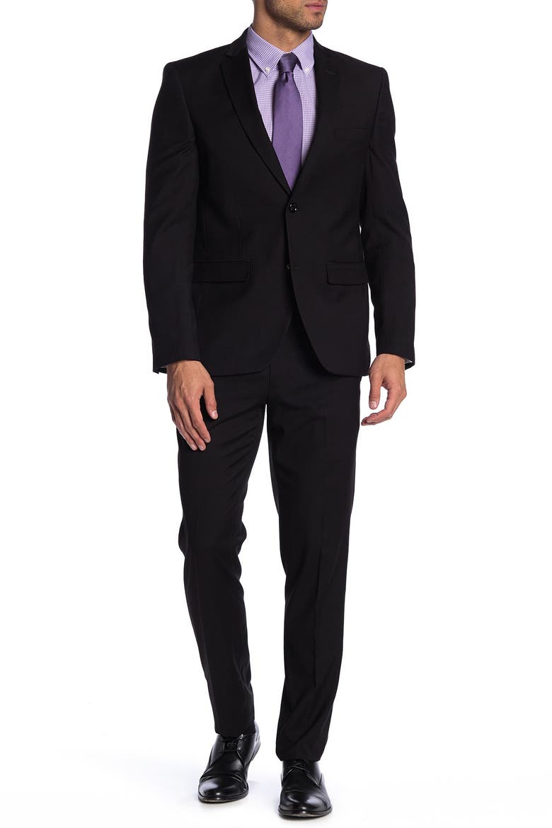 Two-Piece Suit, Main, color, BLACK