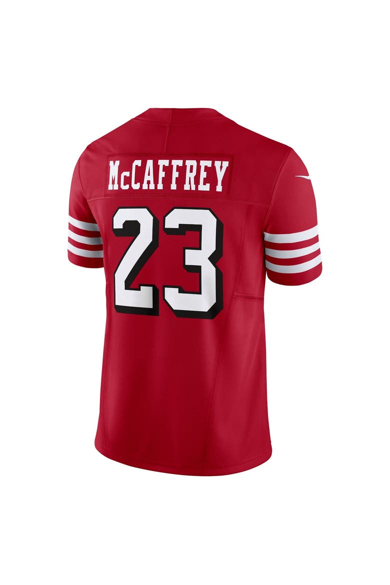 Men's Nike Christian McCaffrey Scarlet San Francisco 49ers Vapor F.U.S.E. Limited Jersey, Alternate, color, Scarlet