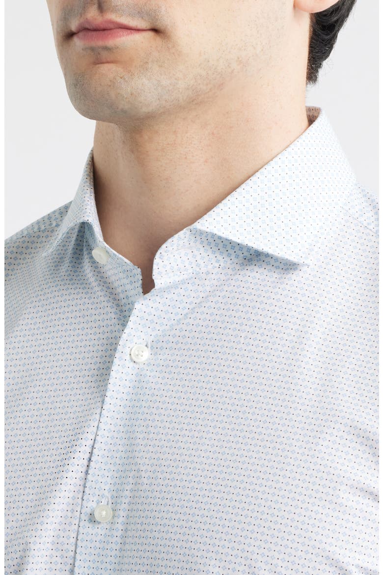 Hank Kent Slim Fit Stretch Cotton Dress Shirt, Alternate, color, LIGHT PASTEL BLUE