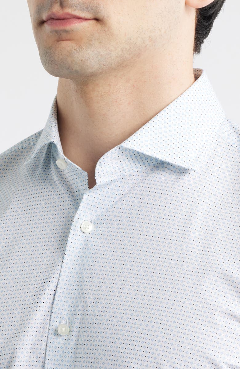 BOSS Hank Kent Slim Fit Stretch Cotton Dress Shirt, Alternate, color, Light Pastel Blue