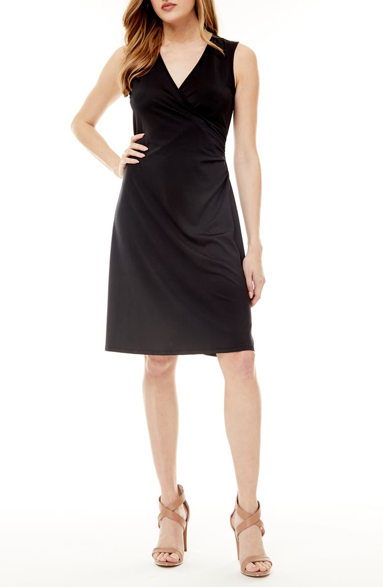 Love By Design Mila Sleeveless Side Ruched Dress, Main, color,