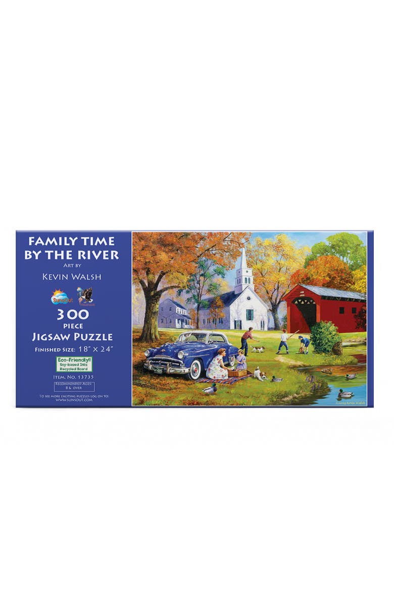 Family Time by the River 300 piece Jigsaw Puzzle for Adults, Alternate, color, Multicolor
