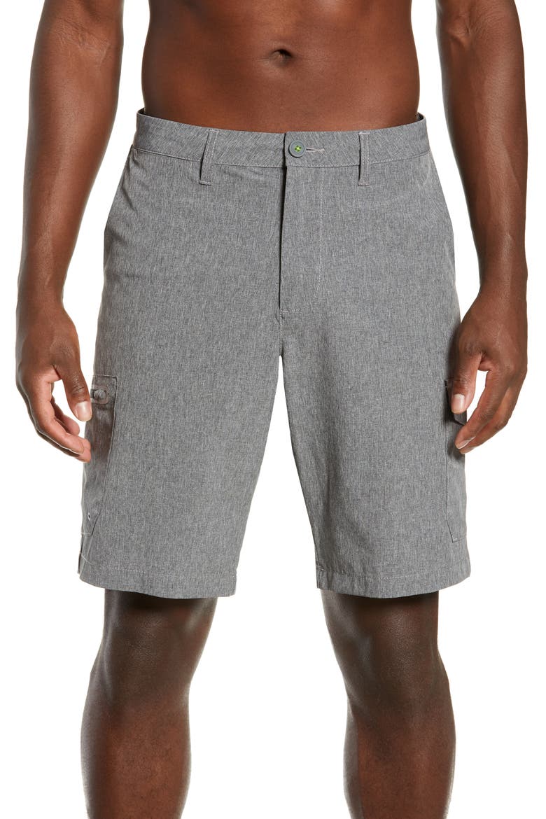 Cayman Isles Cargo Hybrid Board Shorts, Main, color, COAL