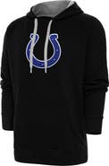 ANTIGUA Men's Antigua Black Indianapolis Colts Victory Chenille Pullover Hoodie