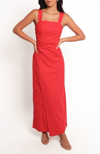 Petal And Pup Petal & Pup Caterina Maxi Dress In Red