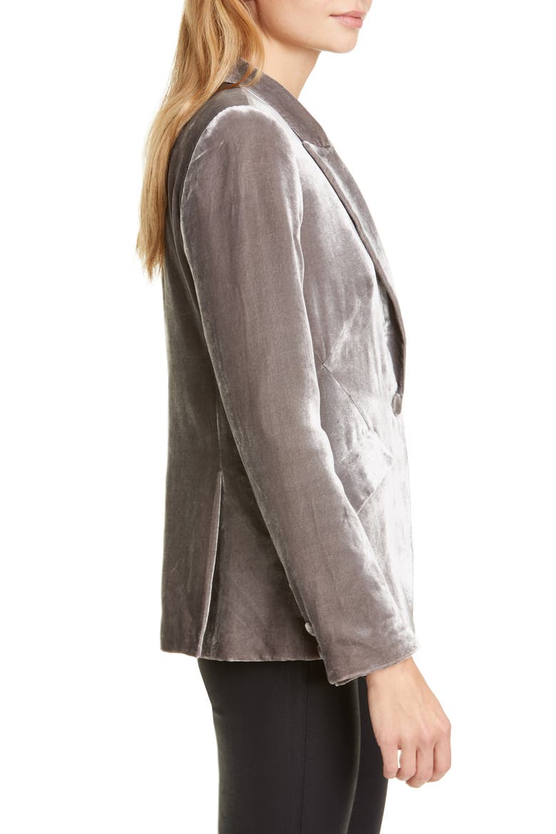 Velvet Blazer, Alternate, color, EIFFEL TOWER GREY