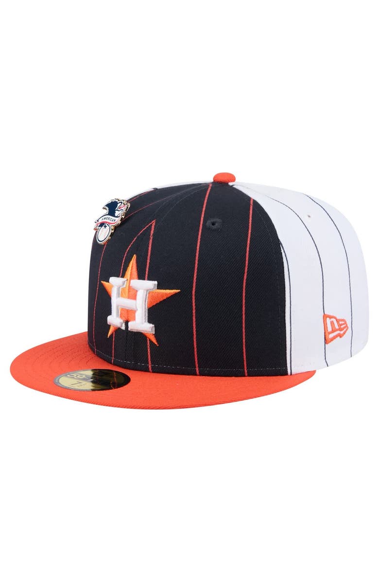 New Era Men's New Era Navy Houston Astros Pinstripe 59FIFTY Fitted Hat, Alternate, color, Navy