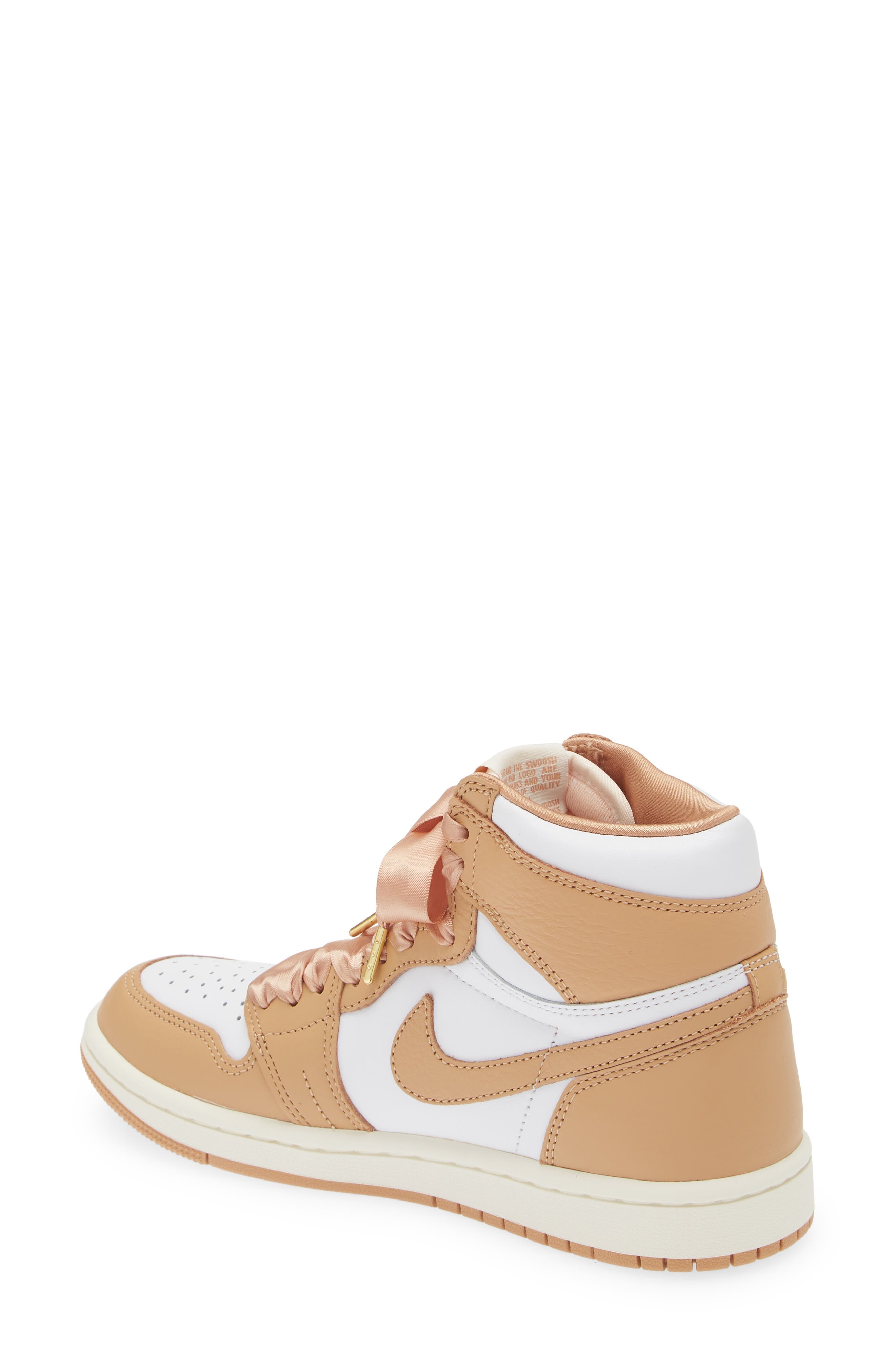 Air Jordan 1 Retro High Top Sneaker, Alternate, color, PRALINE/ WHITE/ SAIL
