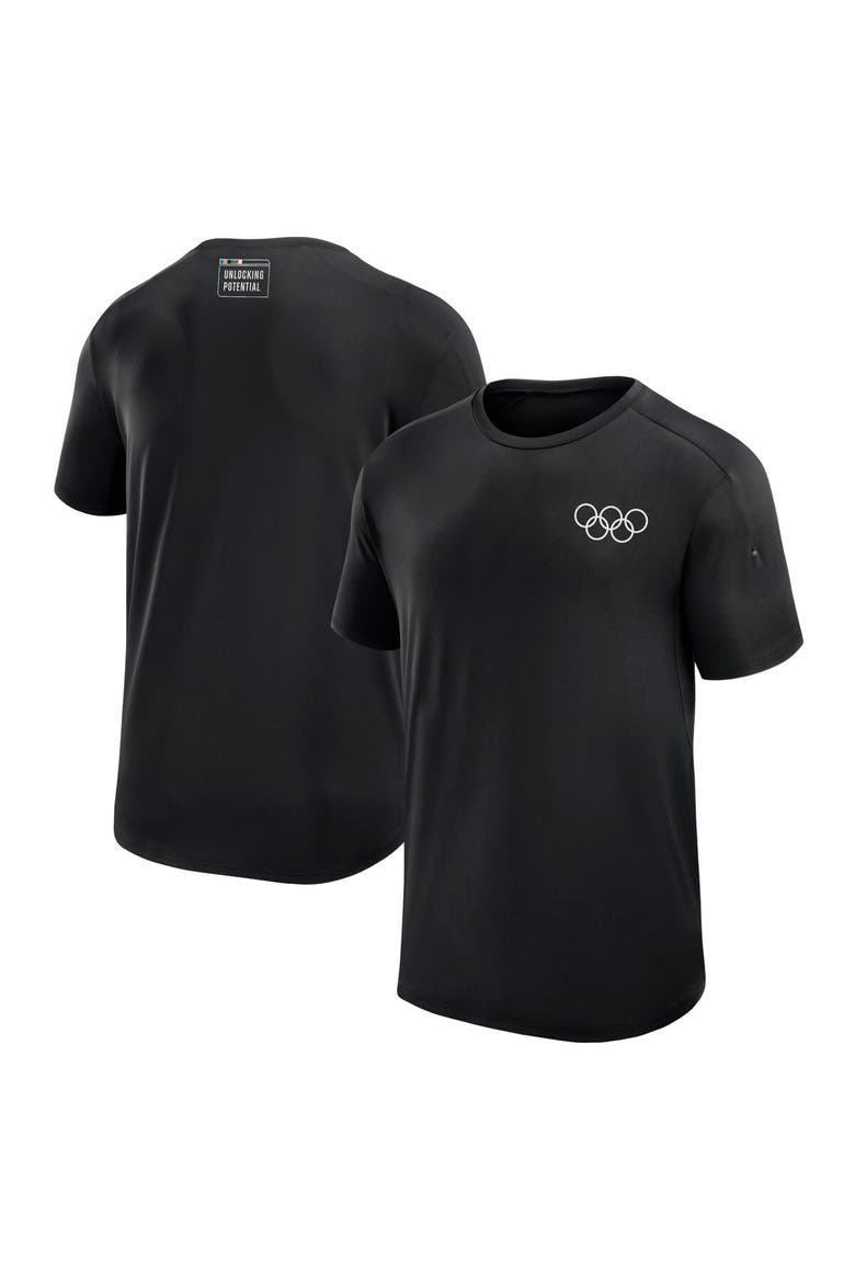 Men's Fanatics Branded Black Olympic Games Inspired Stack T-Shirt, Main, color, Black