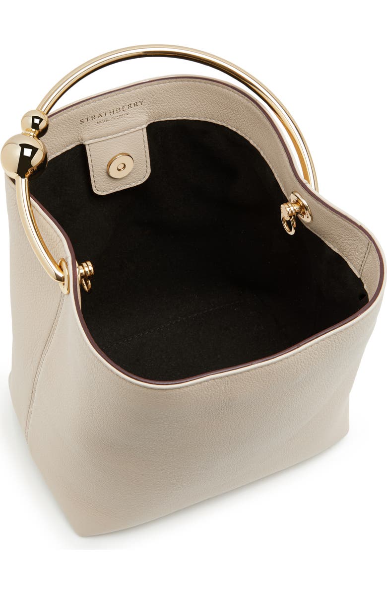 Strathberry The Circus Top Handle Leather Bucket Bag, Alternate, color,