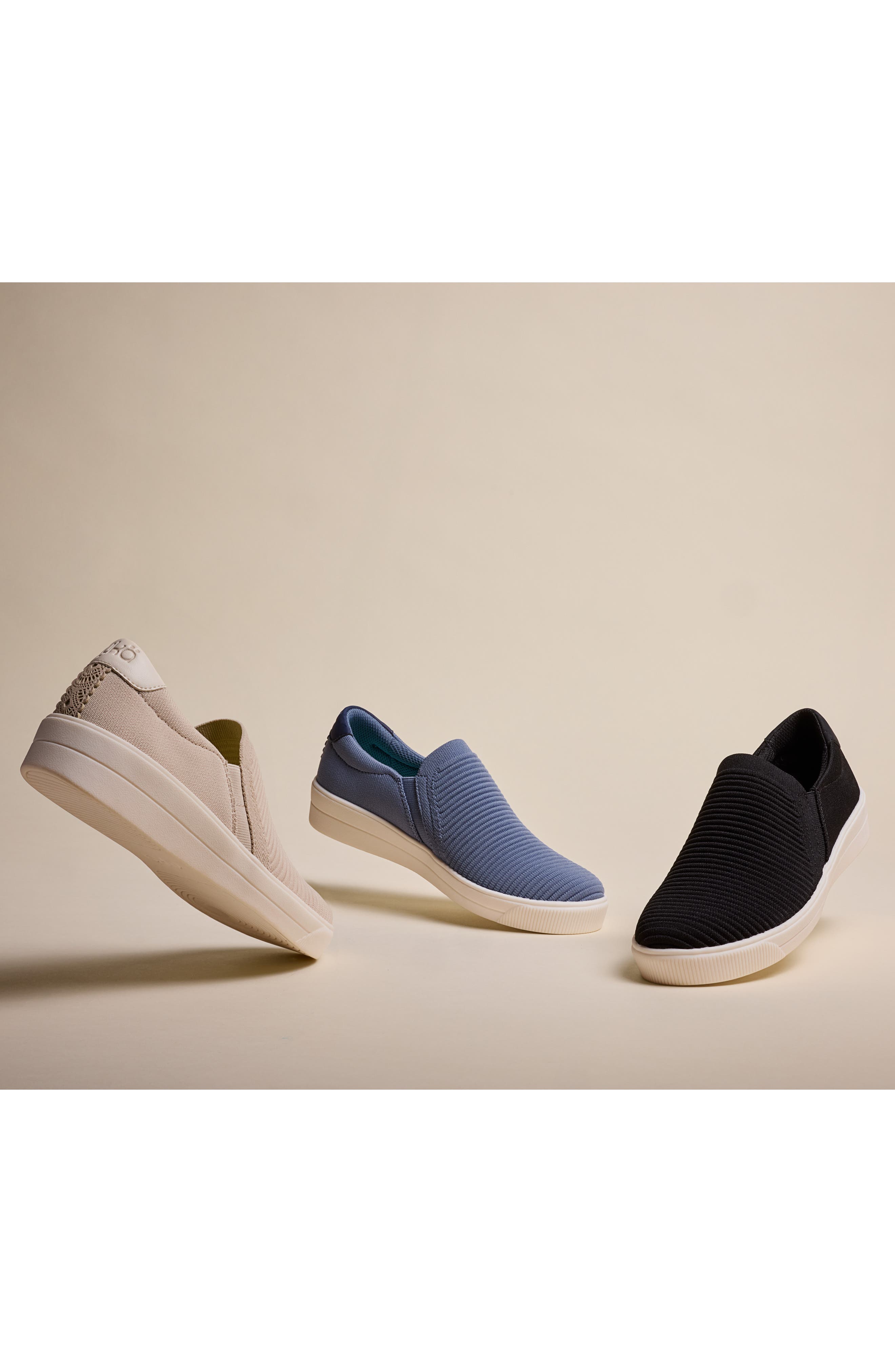 Rykä Viv Ease Knit Slip-On Sneaker, Alternate, color, Black