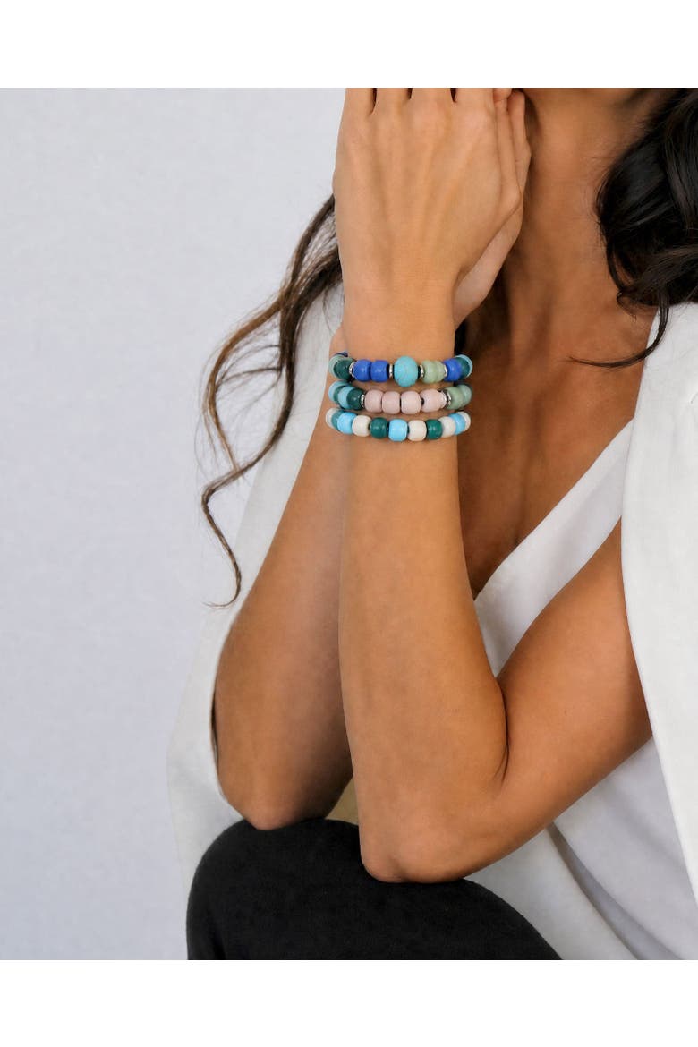 Artemis Capsule Bracelet Hairtie Set, Alternate, color, Cerulean