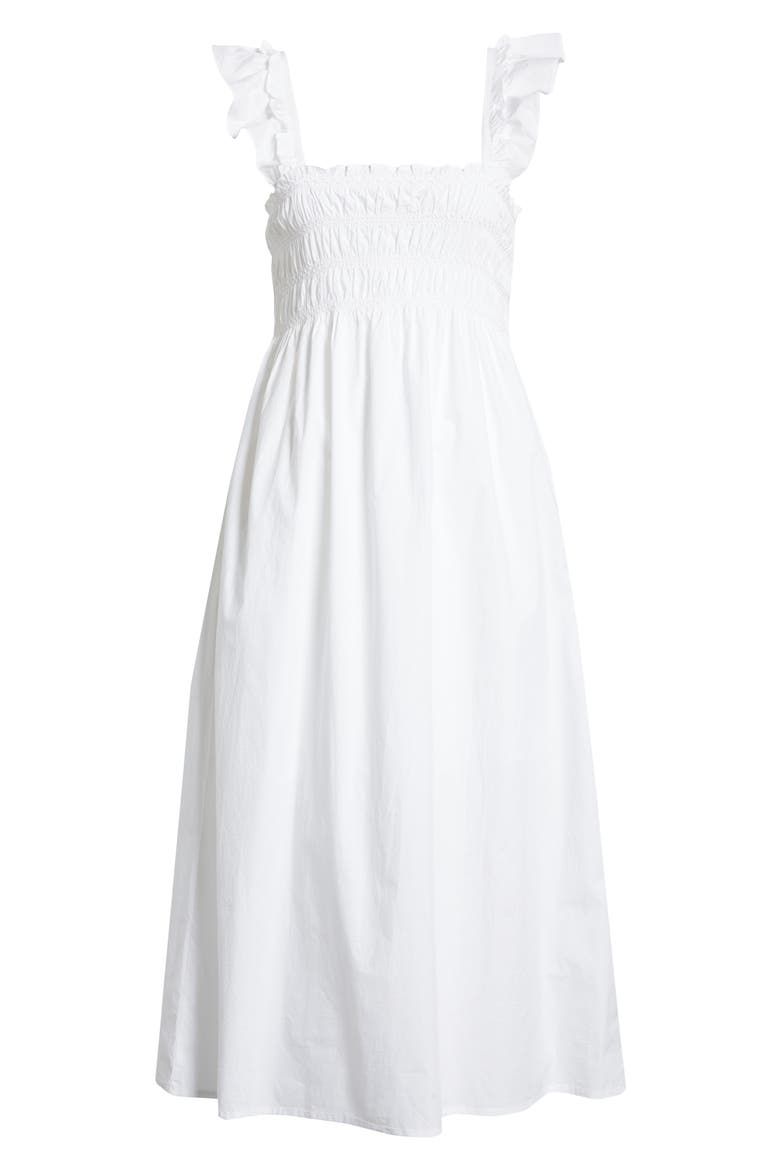 Isla Organic Cotton Sundress, Alternate, color, LINEN WHITE