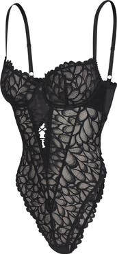 SAVAGE X FENTY Savage Not Sorry Sheer Lace Teddy