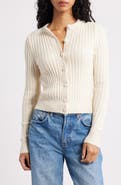 Madewell Rib Cotton & Merino Wool Blend Cardigan
